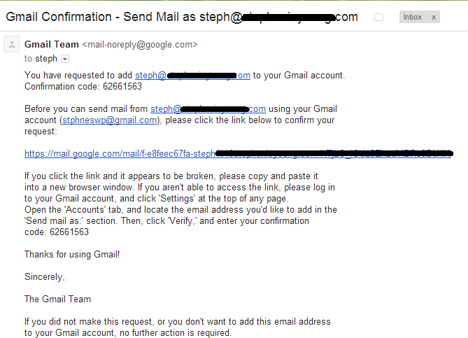 GmailConfirmation